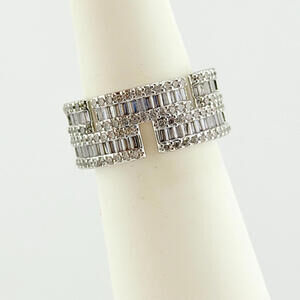 Bomb Party Ring Sz 7 "Sun-Kissed Glows" Lavender Topaz on Rhodium